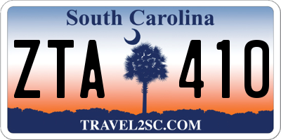SC license plate ZTA410