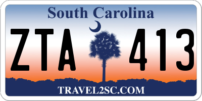 SC license plate ZTA413