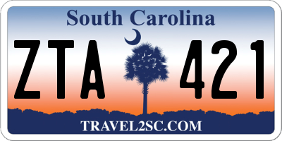 SC license plate ZTA421