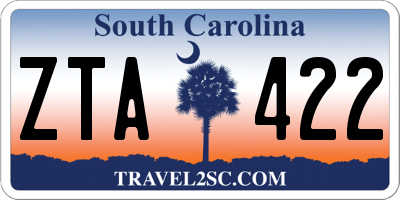 SC license plate ZTA422