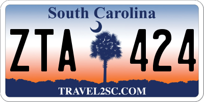 SC license plate ZTA424