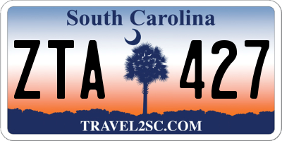 SC license plate ZTA427