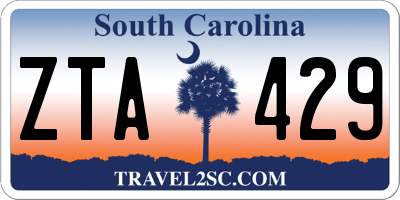 SC license plate ZTA429