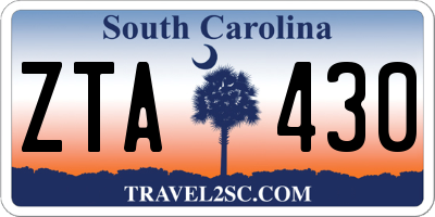 SC license plate ZTA430