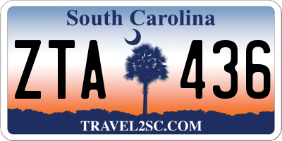 SC license plate ZTA436