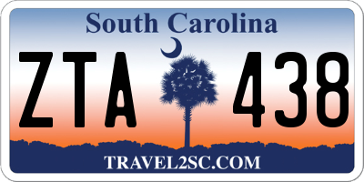 SC license plate ZTA438