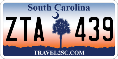 SC license plate ZTA439