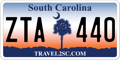 SC license plate ZTA440