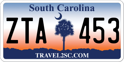 SC license plate ZTA453