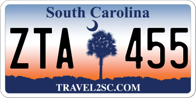 SC license plate ZTA455