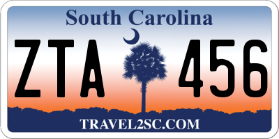 SC license plate ZTA456