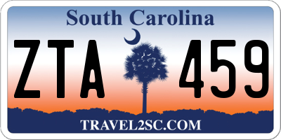 SC license plate ZTA459