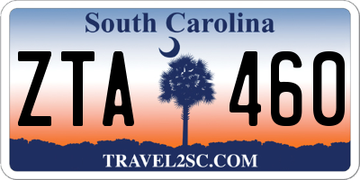 SC license plate ZTA460