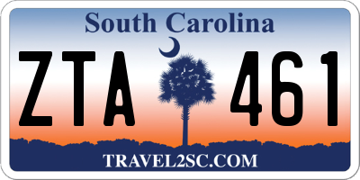 SC license plate ZTA461