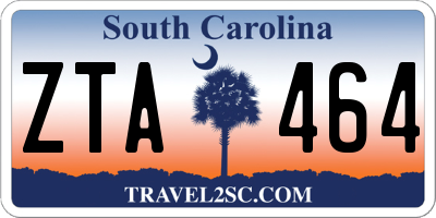 SC license plate ZTA464
