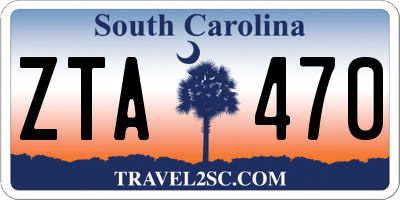 SC license plate ZTA470