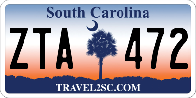 SC license plate ZTA472