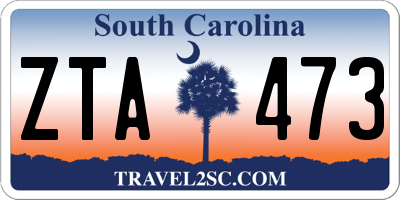 SC license plate ZTA473