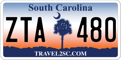 SC license plate ZTA480