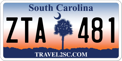 SC license plate ZTA481