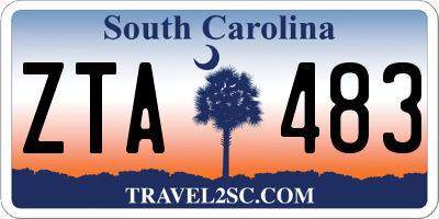 SC license plate ZTA483