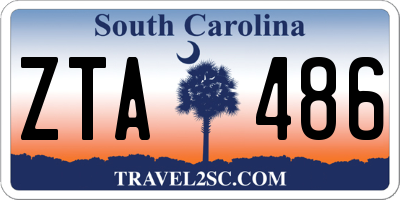 SC license plate ZTA486