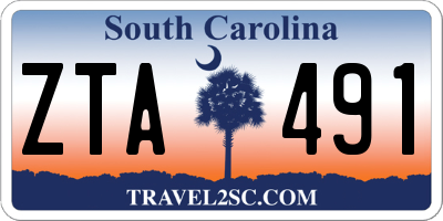 SC license plate ZTA491