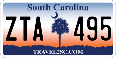 SC license plate ZTA495