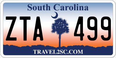 SC license plate ZTA499