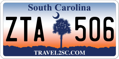 SC license plate ZTA506