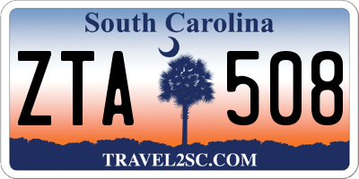SC license plate ZTA508
