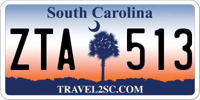 SC license plate ZTA513