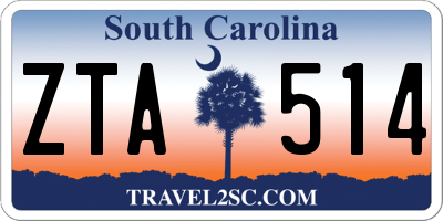 SC license plate ZTA514