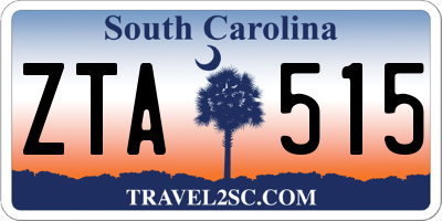 SC license plate ZTA515