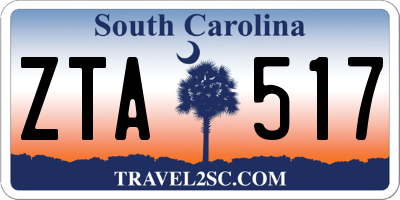 SC license plate ZTA517