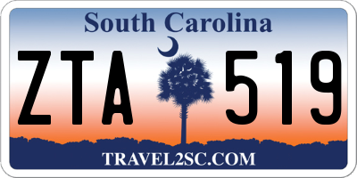 SC license plate ZTA519