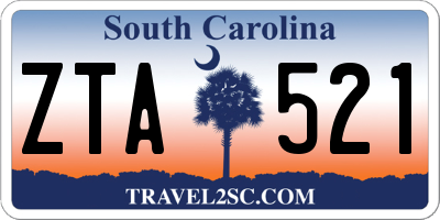 SC license plate ZTA521
