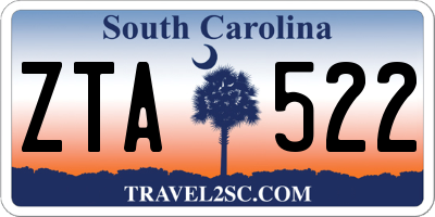 SC license plate ZTA522