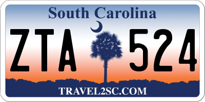 SC license plate ZTA524