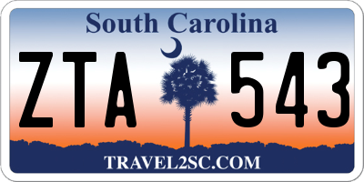 SC license plate ZTA543