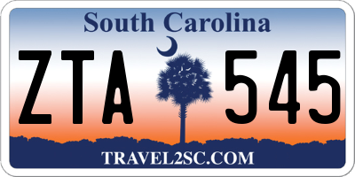 SC license plate ZTA545