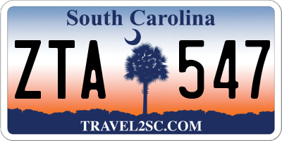 SC license plate ZTA547
