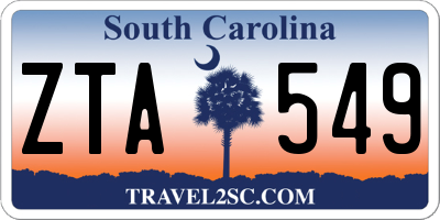 SC license plate ZTA549