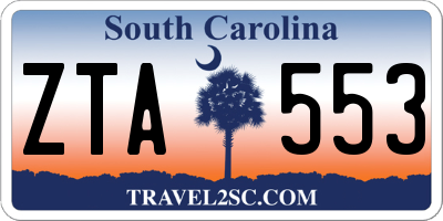 SC license plate ZTA553