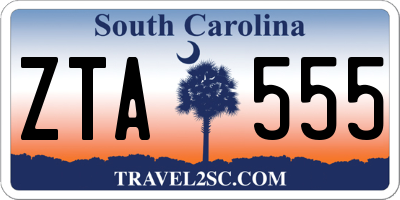 SC license plate ZTA555