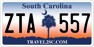SC license plate ZTA557