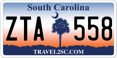 SC license plate ZTA558