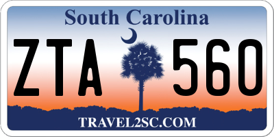 SC license plate ZTA560
