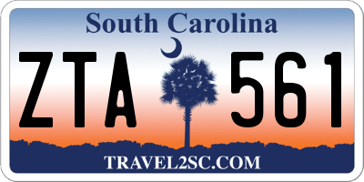 SC license plate ZTA561