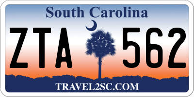 SC license plate ZTA562